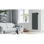 Carrera - Radiateur a inertie Ceramique Vertical Anthracite 1500W - Gris anthracite