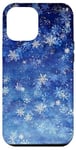 iPhone 12 Pro Max Blue Sky Winter Snowflake Snow Blue Aura Night Pattern Case