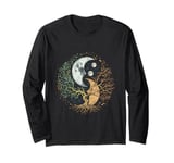 Celestial Sun And Moon Graphic Men Women Long Sleeve T-Shirt