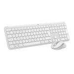 Logitech MK950 Signature Slim Wireless Keyboard and Mouse Combo - White, QWERTY Spanish Layout