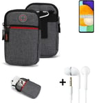 Holster + earphones for Samsung Galaxy A52 5G Belt Pouch