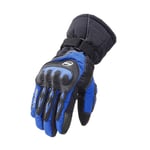 Gants Scooter Hiver Gants Gants d'hiver pour Hommes Vélo Gants pour Hommes d'hiver Vélo Gants pour Hommes Montagne Vélo Gants Hommes Blue,XL