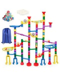 E-SMARTER Marble Run, Marble Game with 30 Glass Marbles, 16 Plastic Marbles and 