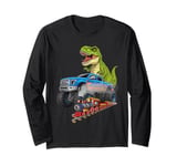 Monster Truck Toddlers Family Birthday Train Trex Dinosaur Long Sleeve T-Shirt