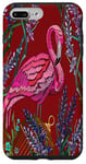 Coque pour iPhone 7 Plus/8 Plus Protective Phone Case with flamingo cage flower design