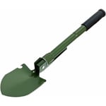 Camping spade, hopfällbar spade, Mini bärbar militär överlevnadsspade med hacka/hacka/såg/öppnare/kompass, multifunktionellt verktyg för camping,