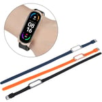 Band Strap With Metal Buckle Case For Mi Band 6/5 NFC Soft Silicone W NDE