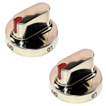 2-Pack HQRP Burner Dial Range Knob for Samsung DG64-00347B AP5325363 Replacement