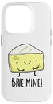 Coque pour iPhone 14 Pro Jeu de mots amusant au fromage Brie Mine