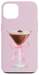 Coque pour iPhone 13 Esthétique Rose Matrini Y2K Coquette Espresso Martini Lover