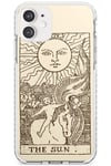 The Sun Tarot Card Cream Impact Phone Case for Iphone 11 TPU Protective Light Strong Cover with Psychic Astrology Fortune Occult Magic