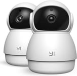 2 Pièces Dome Guard 2K, Caméra De Surveillance Intérieure Wifi, Full Hd Avec Nouvelle Puce Pour Détection De Personnes Et De Sons, Suivi De Mouvement, Vision Nocturne[CAM09047]