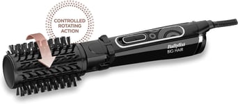 BaByliss Big Hair Rotating Hot Air Blow dry Brush, Dry + style in one step 50mm