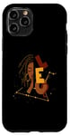 Coque pour iPhone 11 Pro Noir Femme Lion Afro Locs Girl Signes du zodiaque Anniversaire