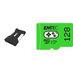 Emtec - Pack Gaming : Disque SSD Externe X210G 500 Go + Carte Mémoire microSD 128GB - Pack De 2