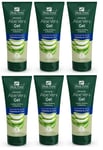 6 Packs of Aloe Pura Aloe Vera Organic Gel with Vitamins A C & E - 200ml