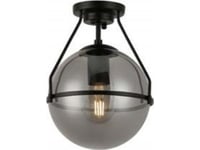 Gtv Taklampa Drop Os-Dro-10-Dec Plafond Taklampa 1X25w E27 Svart/Rök