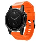 Garmin Fenix 5S Plus stylish silicone watch band - Orange