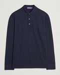 Ralph Lauren Purple Label Long Sleeve Wool Polo Navy