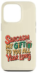 iPhone 13 Pro Sarcasm My Gift to You All Year Long Colorful Wrapped Box Case