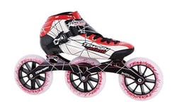 Professional Red Speed Racing Mens Size Inline Roller Skates, Red, 48 EU