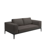 Gloster - Grid Sofa, Frame Meteor, Kat.C Robben Charcoal - Utomhussoffor - Henrik Pedersen