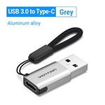 Vention-Adaptateur de type C mâle vers USB 3.0 femelle OTG,convertisseur de câble pour Macbook Pro,Samsung S20,S10 - Type USB 3.0 to Type C