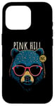 Coque pour iPhone 16 Pro Pink Hill NC USA Cool Bear Lunettes de soleil