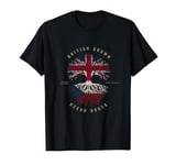 UK British Grown Czech Roots DNA Czech Republic Flag T-Shirt