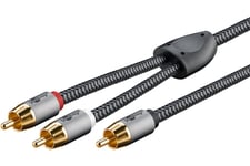 Goobay Plus Mono Y-kabel 1 RCA - 2 RCA med 3 års garanti