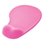 OcioDual Tapis de Souris avec Repose Poignet, Couleur Rose Claire, Mousepad Ergonomique avec Support en Gel, Tissu Doux avec Base en Caoutchouc Antidérapant pour Mouse Laser et Optique