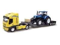 NEW RAY 01693 1/24 Holland T7070 With 1/32 Iveco Stralis B / Ou Sound Effects