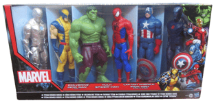 Hasbro Marvel Titan Heroes Series Wolverine Hulk Iron Man Cpt. America 6 Figures