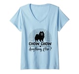 Womens Chow Chow Anything Else Chow Chows Dog V-Neck T-Shirt