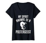 Womens Poltergeist Apparel | Funny Great Ghosts Lover Design V-Neck T-Shirt