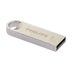 Philips Moon Édition High Speed clé USB 2.0 32 Go pour PC, Ordinateur Portable, Stockage de données informatiques, Vitesse de Lecture jusqu'à 20 Mo/s, Aluminium, Porte-clé