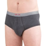 Slip Eminence en coton gris chiné