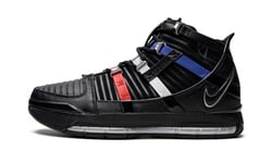 NIKE Homme Zoom Lebron III QS Chaussure de Basketball, Univers Noir et Argent, 41 EU