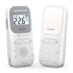 Dr.Care Neo Babyphone Longue Portée Moniteur Audio Bébé avec Intercom Bidirectionnel, VOX, Veilleuse Intégrée, Berceuses, Alerte Vibrante, Portée 300m, Clip Portable, sans WiFi