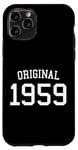 Coque pour iPhone 11 Pro Original 1959, 65 ans, homme femme 65e anniversaire