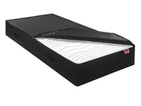 Abeil Housse de Protection Complète de Matelas 140 x 200 cm, Noir