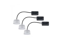 Paulmann Choose Coin, Indbygget Lysplade, 3 Pære(R ), Led, 6 W, 2700 K, Satin Stål