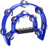 Tambourine Demi-Lune ¿¿ la Main Tambourine Double Jingles pour Musiciens Chanteurs Groupes de Classes de Musique