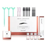 Brow Lamination Kit Professionell ögonbrynslamineringskit Omedelbar DIY Eye Brow Lift Kit för fylligare, tjockare, vackra ögonbryn