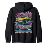 Ford - Vintage Mustang Mach 1 1969 Boss 302 Just A Blur Zip Hoodie