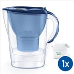 Carafe Filtrante Marella bleu - BRITA - Inclus 1 Cartouche Filtrante MAXTRA PRO AIO - Nouveau MAXTRA