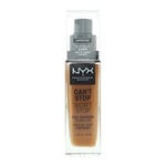 NYX Can't Stop Won't Stop 24H Full Coverage Cappuccino Foundation 30ml