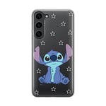 ERT GROUP Coque de téléphone Portable pour Samsung S23 Original et sous Licence Officielle Disney Motif Stitch 006 Parfaitement adapté à la Forme du téléphone Portable, partiel imprimé