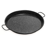 Levante Poêle à Paella Induction 80 cm, Acier Émaillé, pour 40 Portions de Paella Noir - Briebe