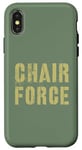 iPhone X/XS Sarcastic CHAIR FORCE Airman Warrior Proud Military Grunt Case